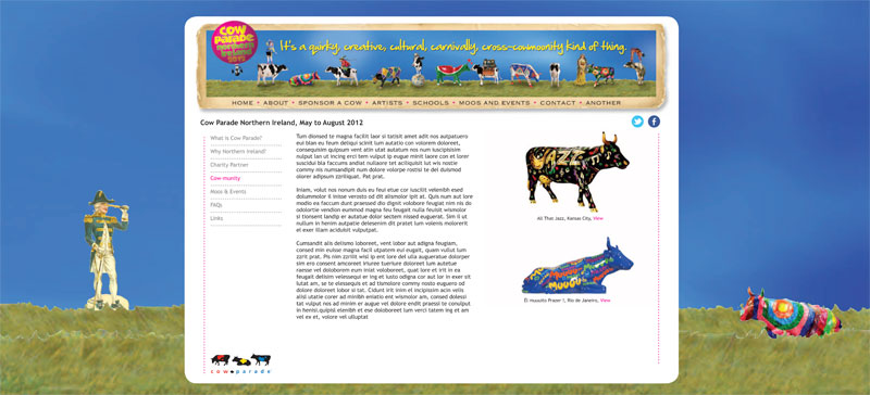 Cow Parade website
