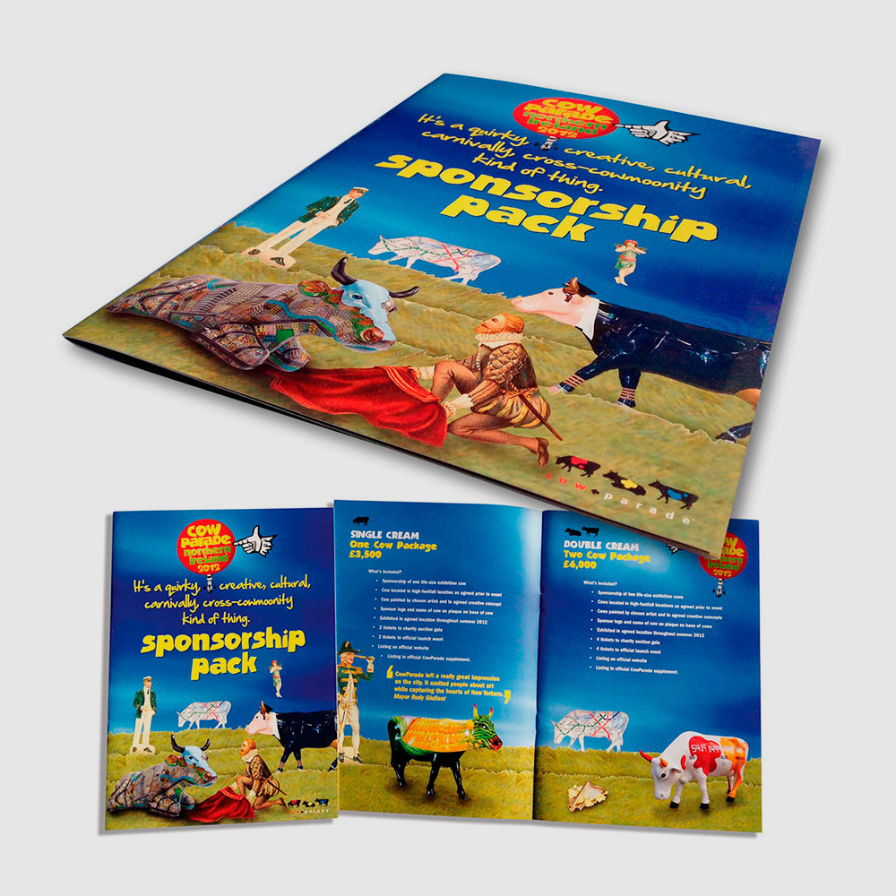 Cow Parade event brochures