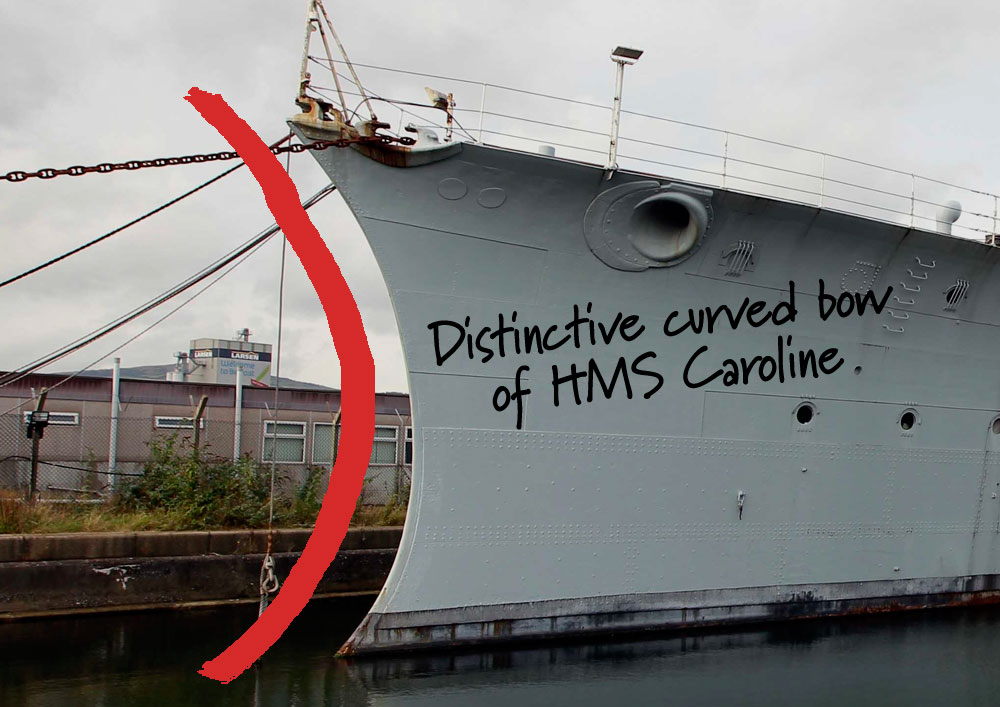 HMS Caroline brochure concept