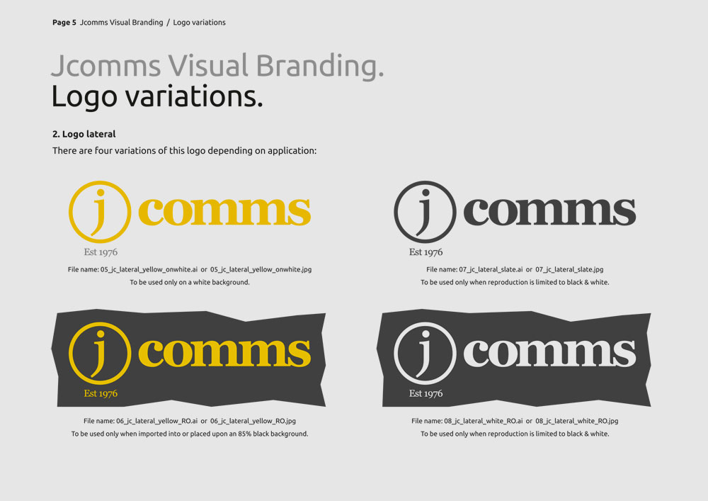 JComms Branding Guidelines