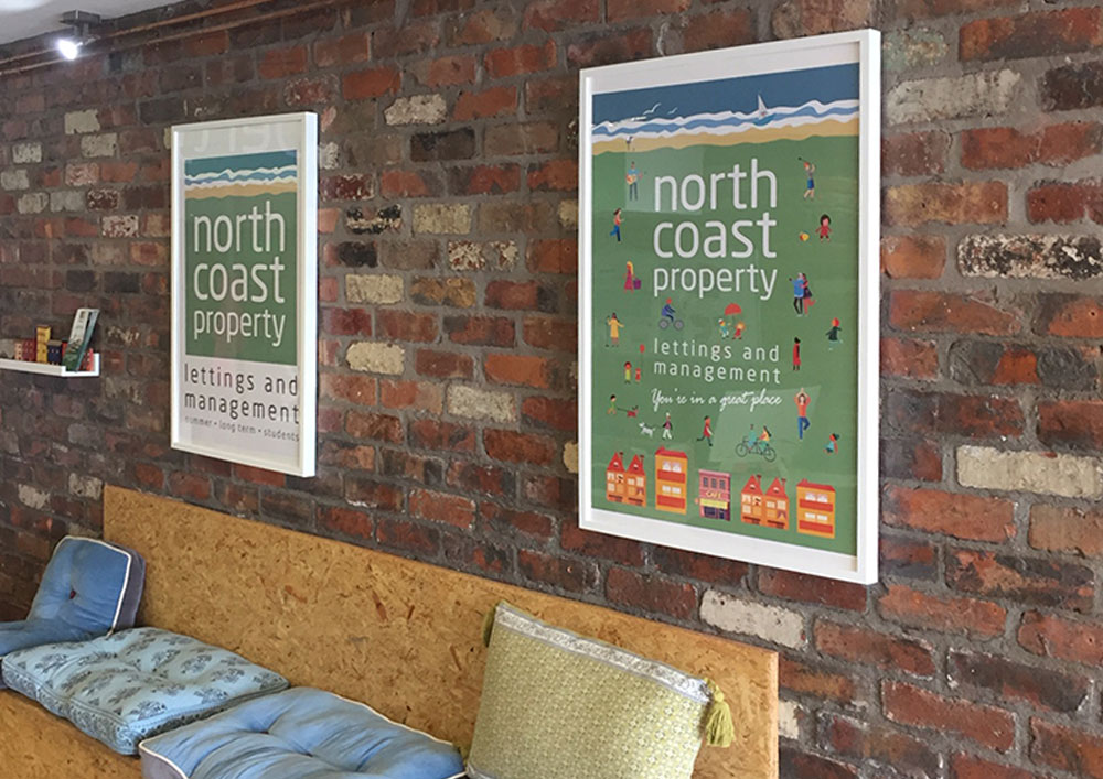 North Coast Property branding by AB3 Design - interior