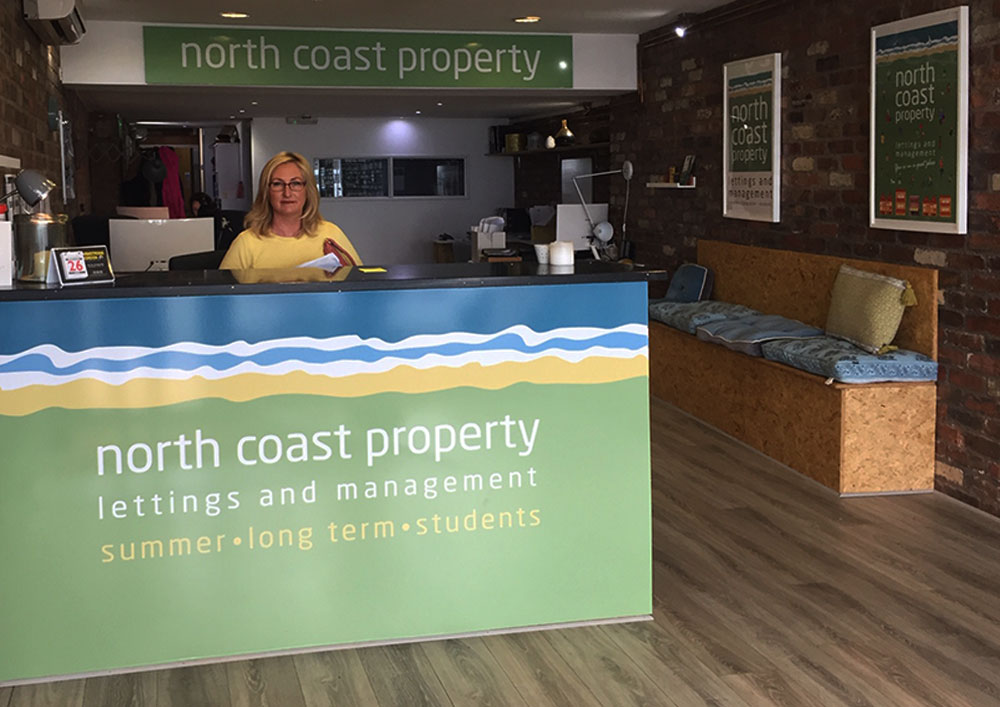 North Coast Property branding by AB3 Design - reception