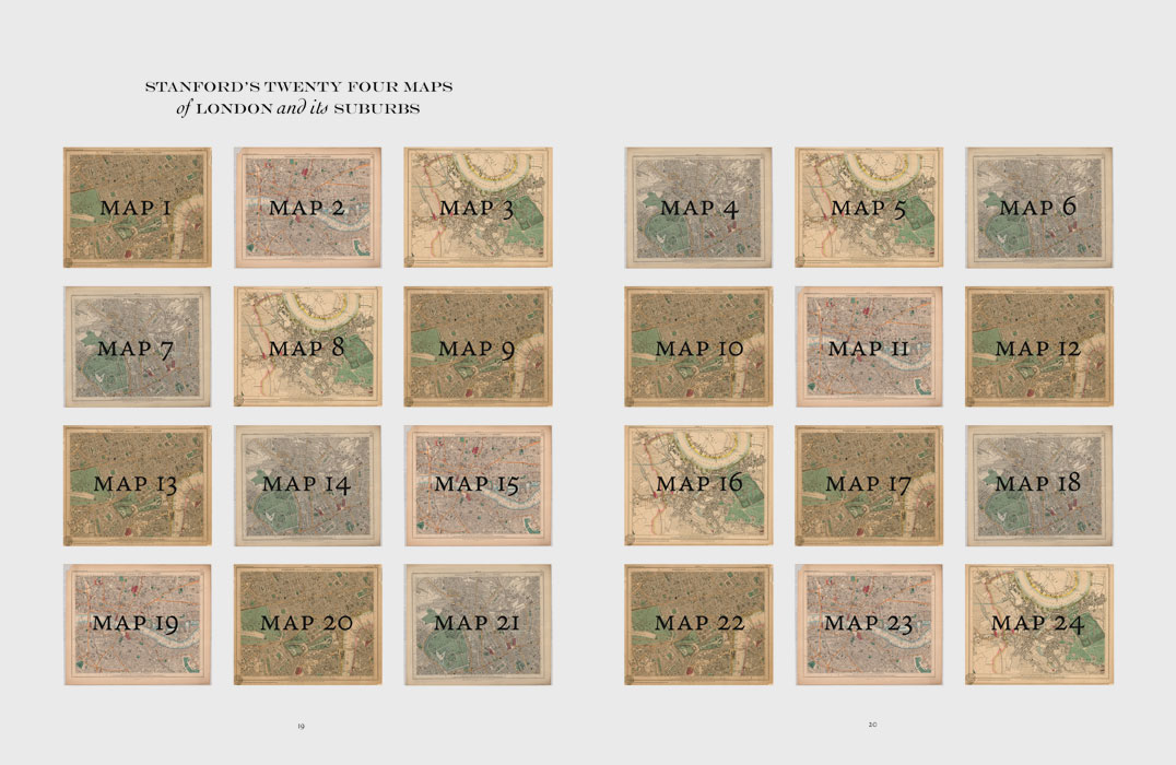 Stanford's 1862 Maps of London book design by AB3