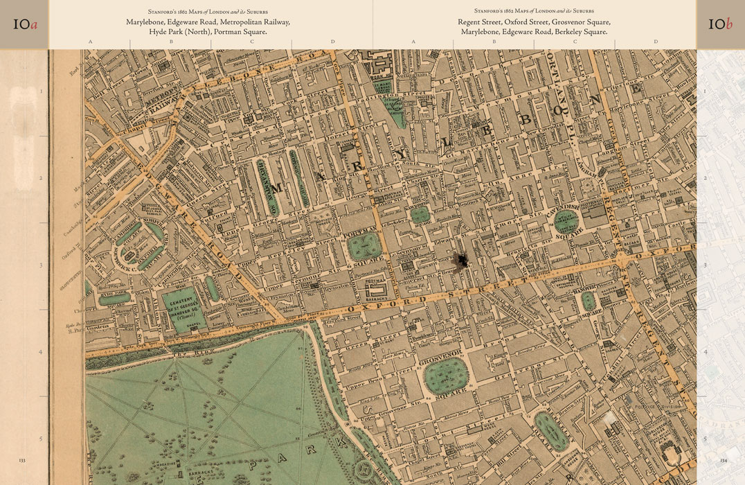 Stanford's 1862 Maps of London book design by AB3