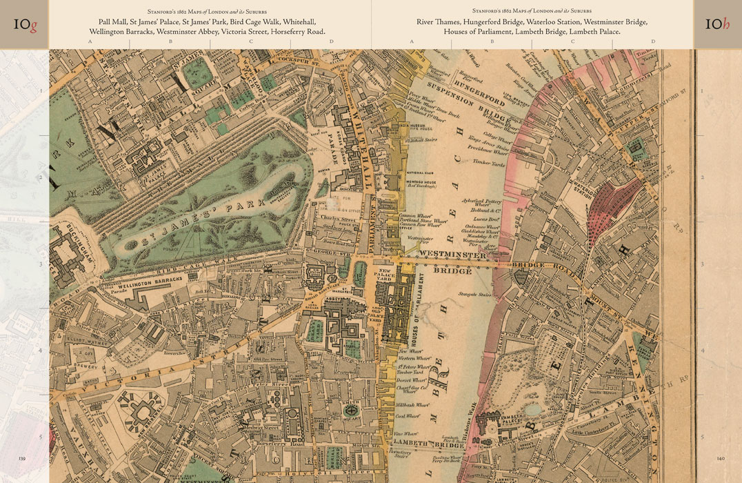 Stanford's 1862 Maps of London book design by AB3